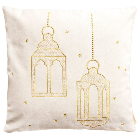 Ramadan Cushion Embroidered Gold Set 2