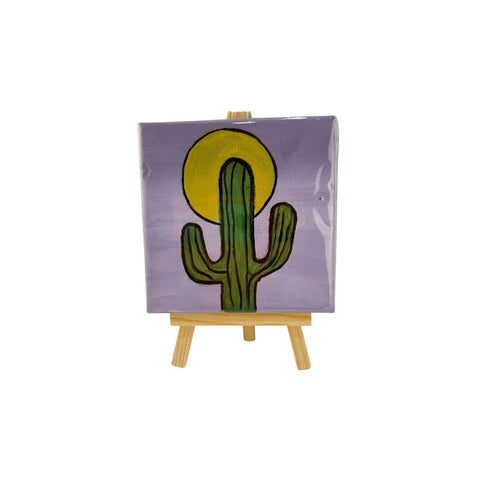 Cactus canvas painting