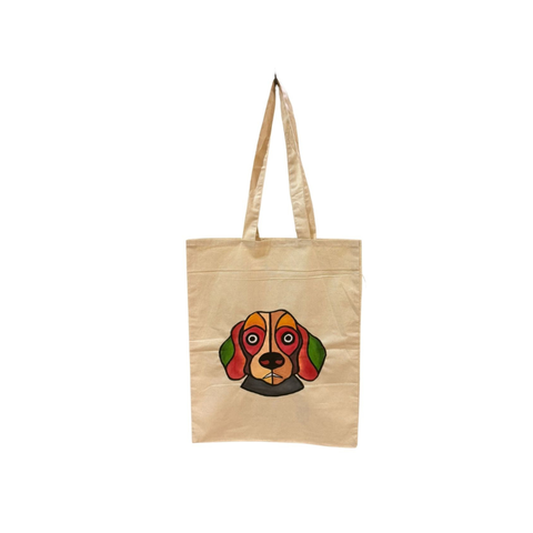 Jute Bags (Handpainted) - dog
