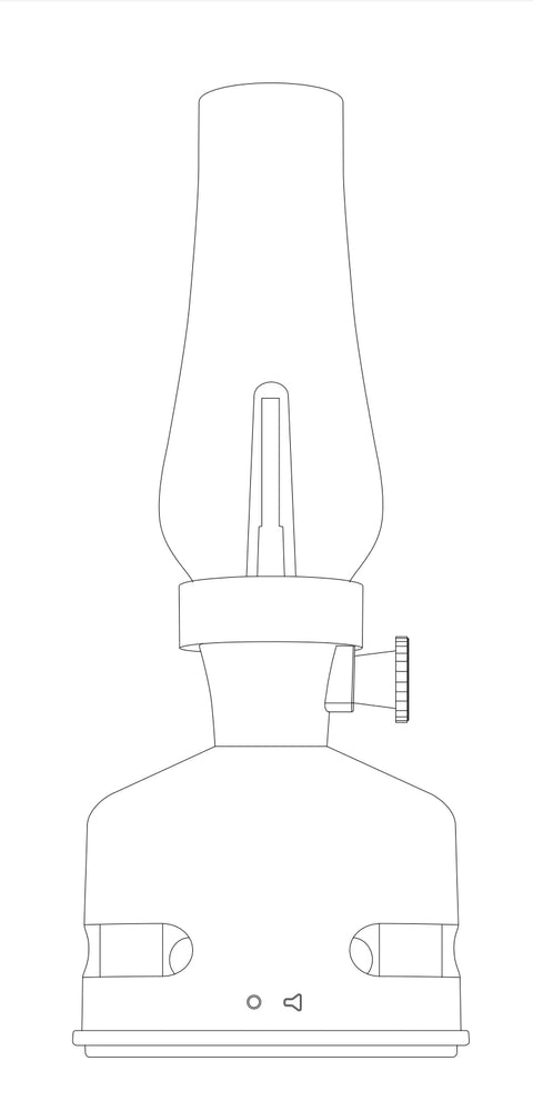 MoriMori lantern with speaker perl-white