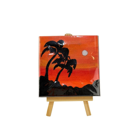 Sunset canvas painting