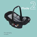 MOON Bibo Baby Carrier/Car Seat - Black