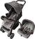 MOON Aria Baby Stroller 2-in-1 Travel System + Detachable Carrier Car Seat-Black