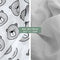 MOON Organic Muslin Wrap/ Swaddle. Pack of 2. Bear Print & Grey. 