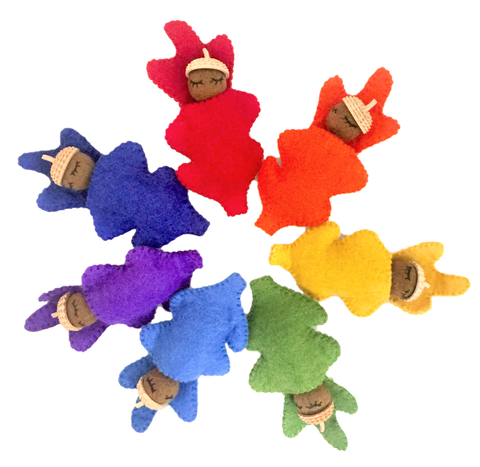 Acorn Rainbow Babies/7pc - www.toybox.ae