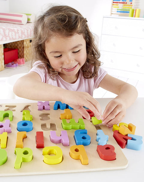 Hape Lowercase Alphabet Puzzle - www.toybox.ae