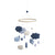 Sebra Felted Baby Mobile, clouds, royal blue - www.toybox.ae