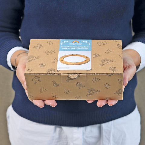 GRIMM'S Large Birthday Ring Natural