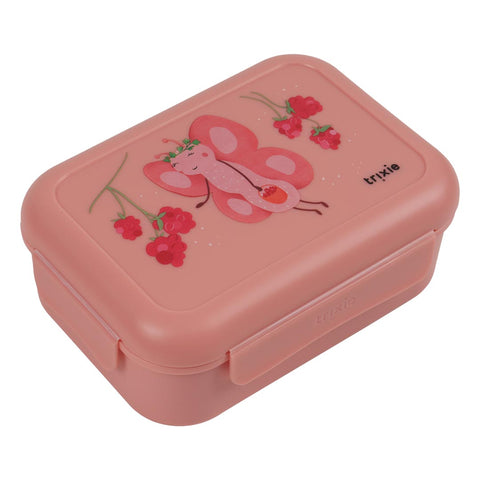 Trixie - School Lunch Set of 3 - Leakproof Lunch Box With Clips + Leakproof Snack Box + 500ml Tritan Bottle - Mrs. Butterfly