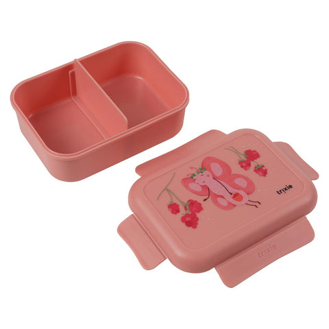 Trixie - School Lunch Set of 3 - Leakproof Lunch Box With Clips + Leakproof Snack Box + 500ml Tritan Bottle - Mrs. Butterfly