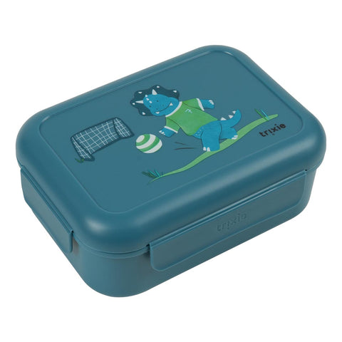 Trixie - School Starter Set - Backpack Regular 12-Inch/7.5L + Leakproof Lunch Box With Clips - Mr. Triceratops