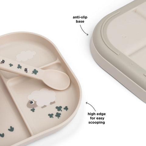 Foodie Compartment Plate Tiny Farm Sand