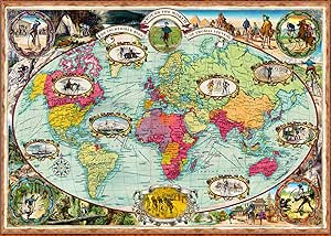 1000‑Piece Bicycle Ride Around the World Jigsaw Puzzle