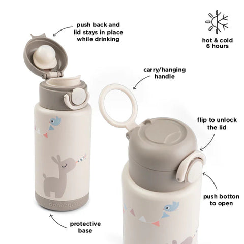 Done By Deer Insulated Bottle Celebration Sand 340ml