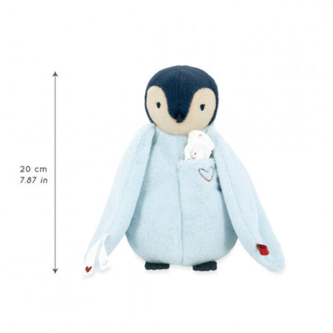 KISSING PLUSH PENGUIN BLUE