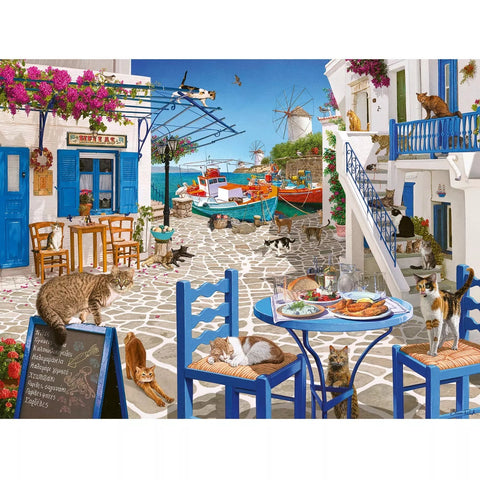 Cats of Mykonos 1500 Piece Jigsaw Puzzle
