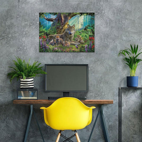 Wolves in the Forest 1000 Piece Jigsaw Puzzle