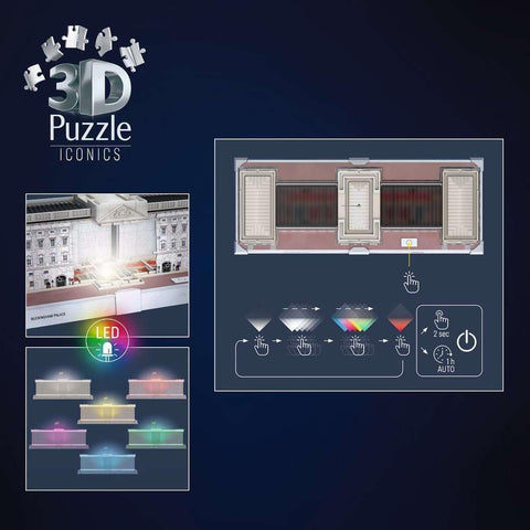 Iconics Buckingham Palace Light Up 216 Piece 3D Puzzle
