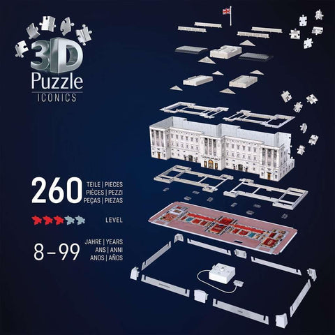 Iconics Buckingham Palace Light Up 216 Piece 3D Puzzle