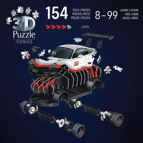 Iconics Porsche 911 GT3 Cup 108 Piece 3D Puzzle