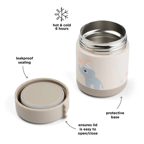 Done By Deer Insulated Food Jar Celebration Sand 300ml