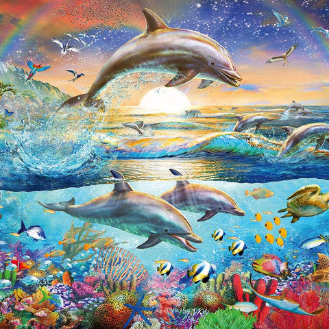 Dolphin Paradise 300 Piece XXL Jigsaw Puzzle