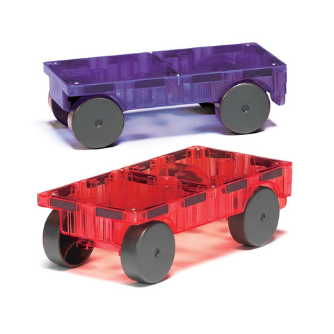 MAGNA-TILES® Cars 2-Piece Purple & Red