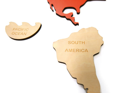 Andreu Toys - Continents Map Puzzle