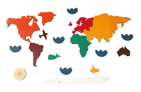 Andreu Toys - Continents Map Puzzle