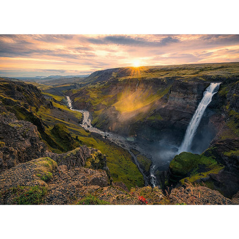 Haifoss Waterfall Iceland 1000‑Piece Jigsaw Puzzle