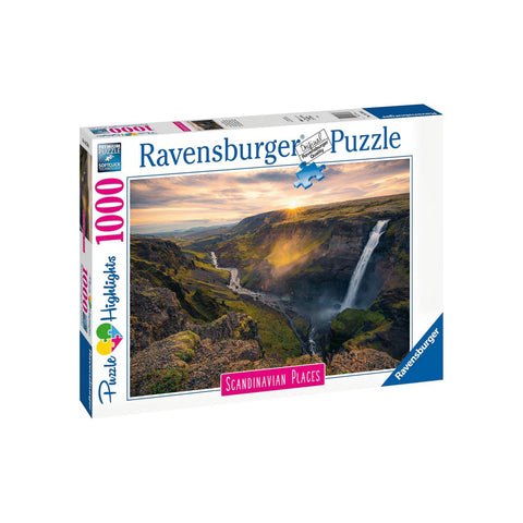 Haifoss Waterfall Iceland 1000‑Piece Jigsaw Puzzle