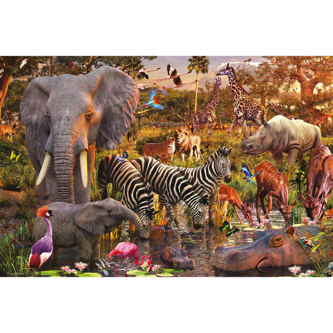 African Animal World 3000 Piece Jigsaw Puzzle