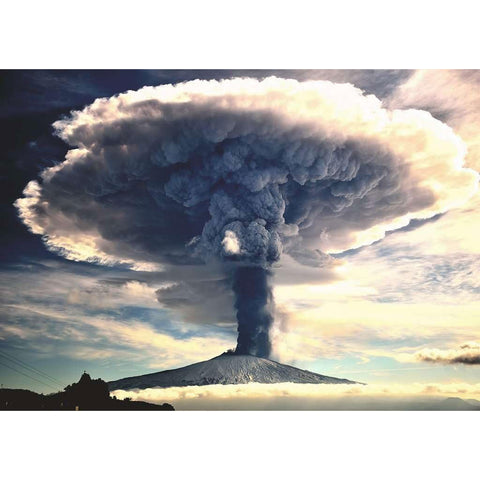 Mount Etna Volcano 1000 Piece Jigsaw Puzzle for Adults