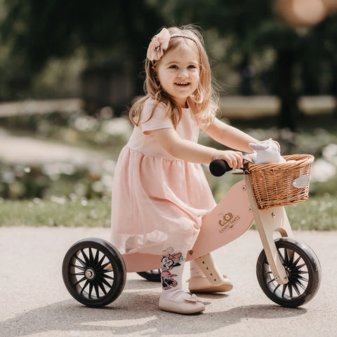 2-in-1 Tiny Tot+ Tricycle & Balance Bike - Rose