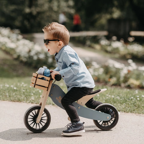 2-in-1 Tiny Tot+ Tricycle & Balance Bike - Slate Blue