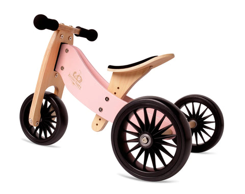 2-in-1 Tiny Tot+ Tricycle & Balance Bike - Rose