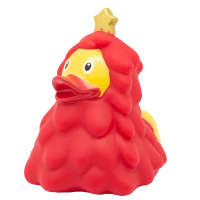 Christmas Tree Duck, red