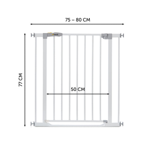 HAUCK  Clear Step Gate (75 - 80 Cm) / White