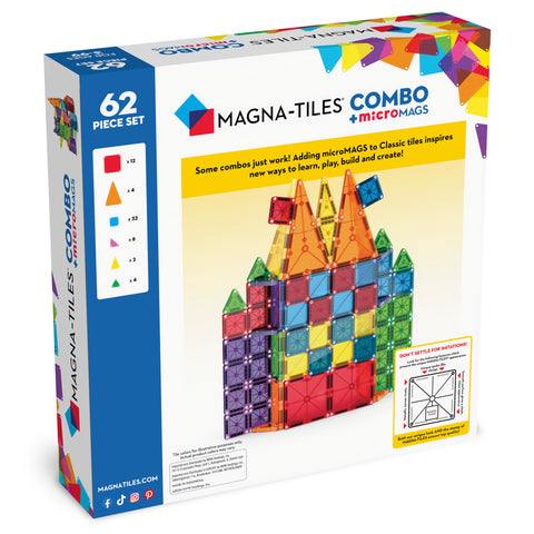 MAGNA-TILES® microMAGS Combo 62 - Piece Set