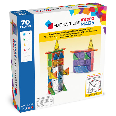 MAGNA-TILES® microMAGS 70 - Pieces Deluxe