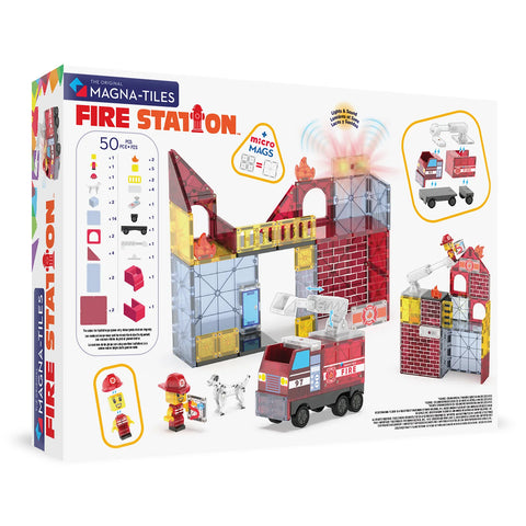 MAGNA-TILES® Fire Station 50-Piece Set