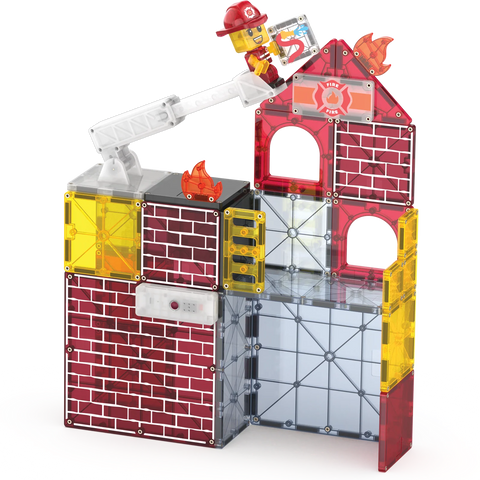 MAGNA-TILES® Fire Station 50-Piece Set