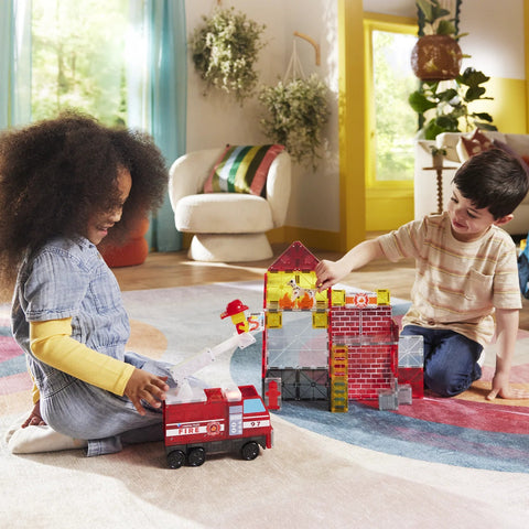 MAGNA-TILES® Fire Station 50-Piece Set