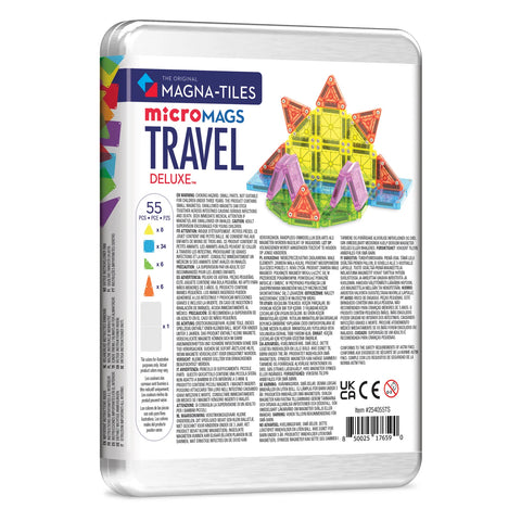 MAGNA-TILES® microMAGS Travel Set Deluxe 55-Piece Set