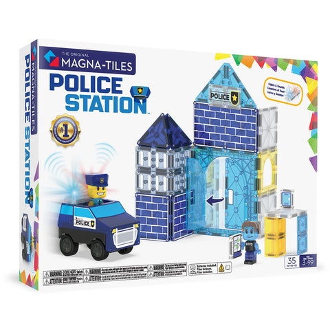 MAGNA-TILES® Police Station 35-Piece Set
