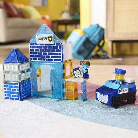 MAGNA-TILES® Police Station 35-Piece Set