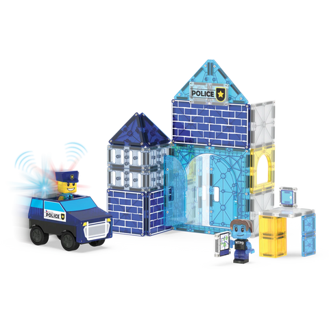 MAGNA-TILES® Police Station 35-Piece Set