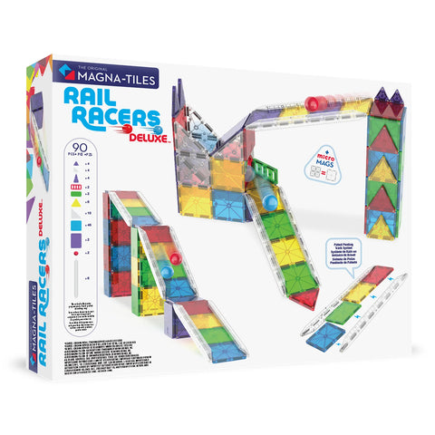 MAGNA-TILES® Rail Racers Deluxe 90-Piece Set