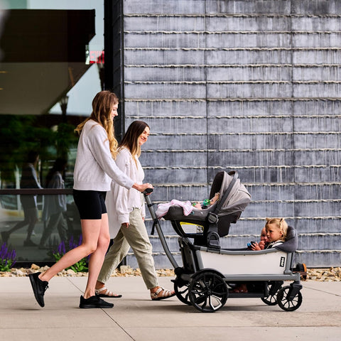 Veer All-Terrain Cruiser XL | Premium Off-Road Wagon Stroller for Babies, Toddlers & Kids | Push, Pull & Push-Along Steering | Lightweight, Collapsible | 4 Seater