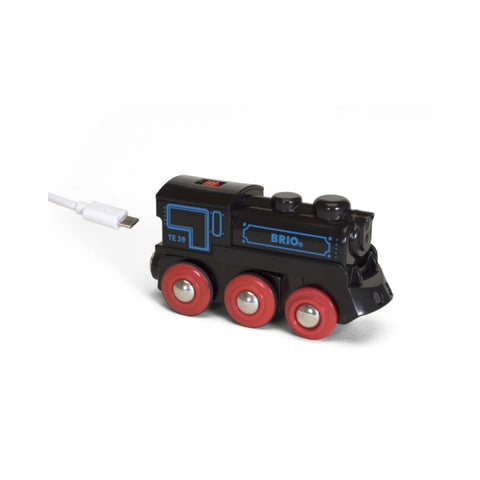 BRIO - Rechargeable Black Steam Engine - Age 3+
